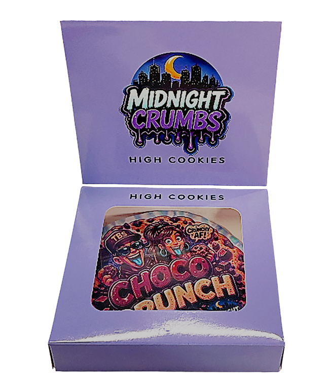 12 Pk Midnight Crumbs Shaped Bag & Window Box Set - Midnight Crumbs Choco Crunch