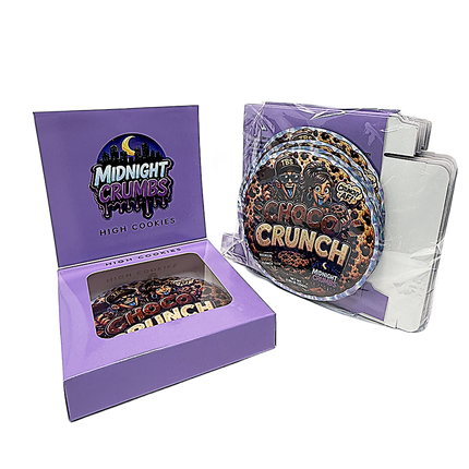 12 Pk Midnight Crumbs Shaped Bag & Window Box Set - Midnight Crumbs Choco Crunch