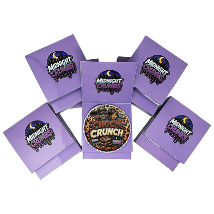 12 Pk Midnight Crumbs Shaped Bag & Window Box Set - Midnight Crumbs Choco Crunch