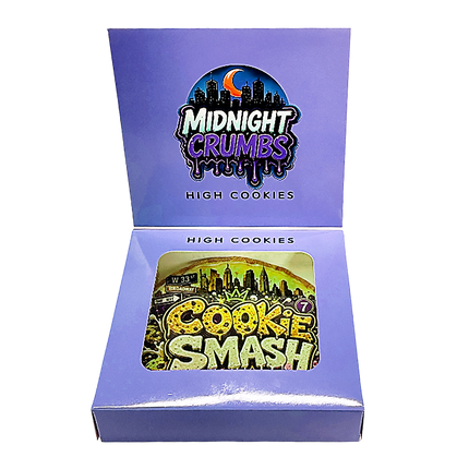 12 Pk Midnight Crumbs Shaped Bag & Window Box Set - Midnight Crumbs Cookie Smash