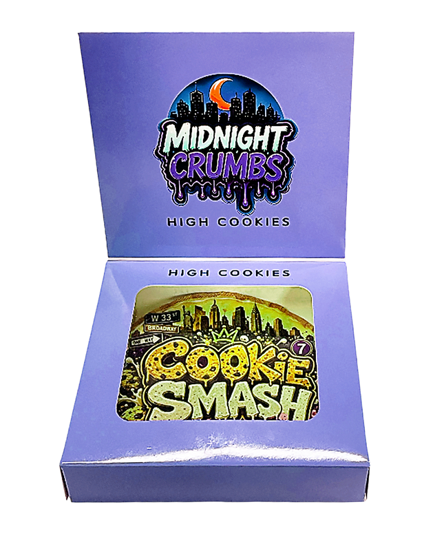 12 Pk Midnight Crumbs Shaped Bag & Window Box Set - Midnight Crumbs Cookie Smash