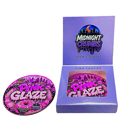 12 Pk Midnight Crumbs Shaped Bag & Window Box Set - Midnight Crumbs Pink Glaze