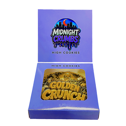 12 Pk Midnight Crumbs Shaped Bag & Window Box Set - Midnight Crumbs Golden Crunch