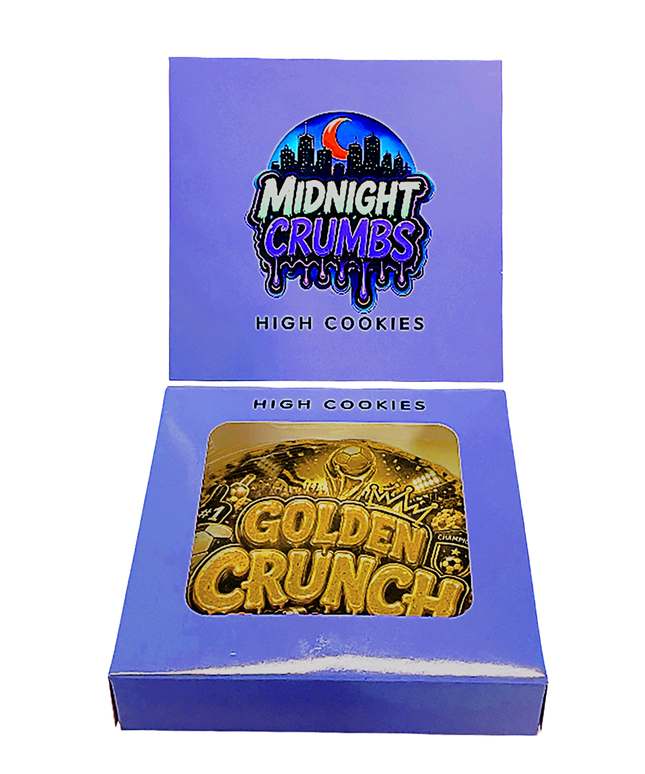 12 Pk Midnight Crumbs Shaped Bag & Window Box Set - Midnight Crumbs Golden Crunch