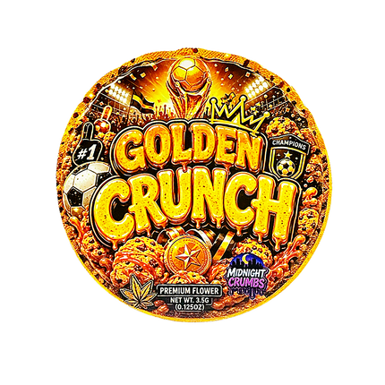 12 Pk Midnight Crumbs Shaped Bag & Window Box Set - Midnight Crumbs Golden Crunch