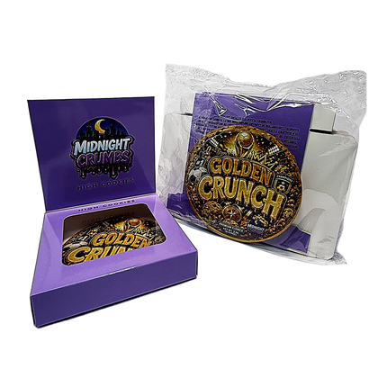 12 Pk Midnight Crumbs Shaped Bag & Window Box Set - Midnight Crumbs Golden Crunch
