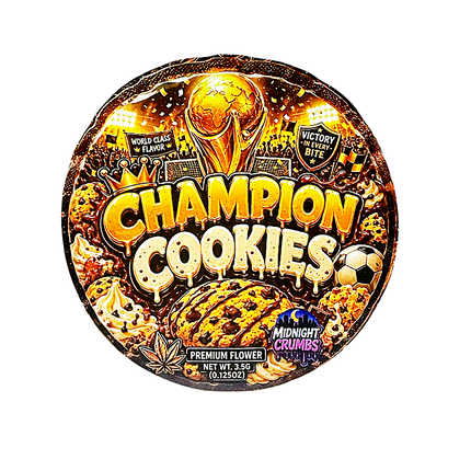 12 Pk Midnight Crumbs Shaped Bag & Window Box Set - Midnight Crumbs Champion Cookies