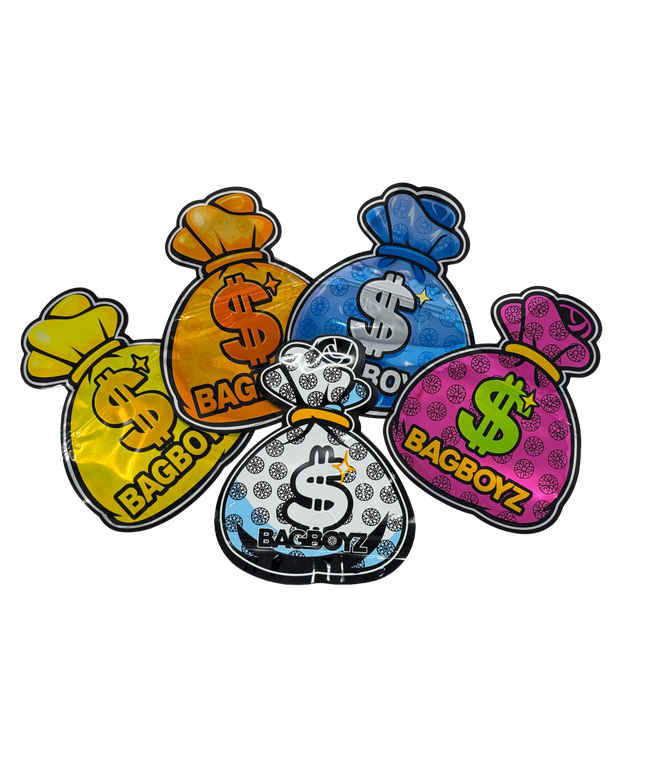 50 Pack 3.5G Mylar Bags Mix Designs - Backpack Design