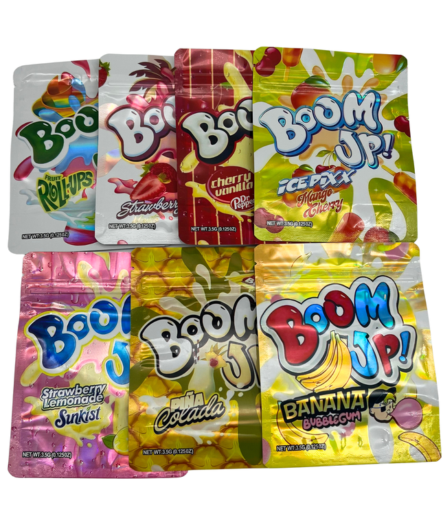 50 Pack 3.5G Mylar Bags Mix Designs - BUP