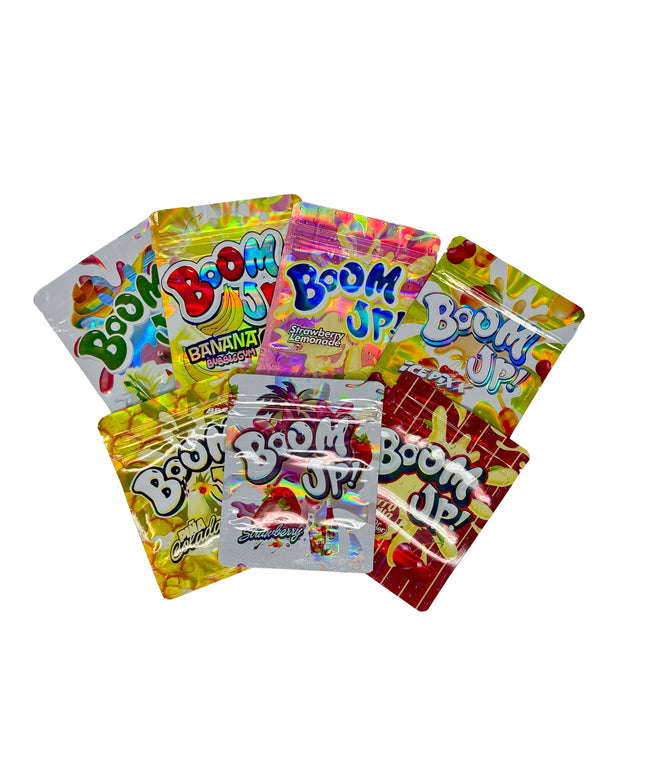 50 Pack 3.5G Mylar Bags Mix Designs - BUP