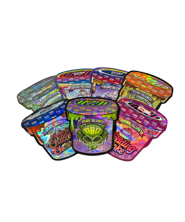 50 Pack 3.5G Mylar Bags Mix Designs - Pure Graphic Design