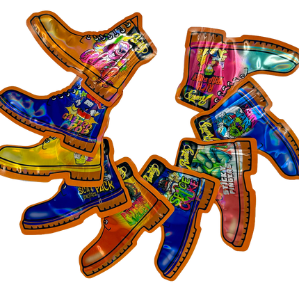 50 Pack 3.5G Mylar Bags Mix Designs – Runtz Boots