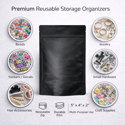 50 Pack 3.5g DVD-Shaped Mylar Bags - Space Adventure Design