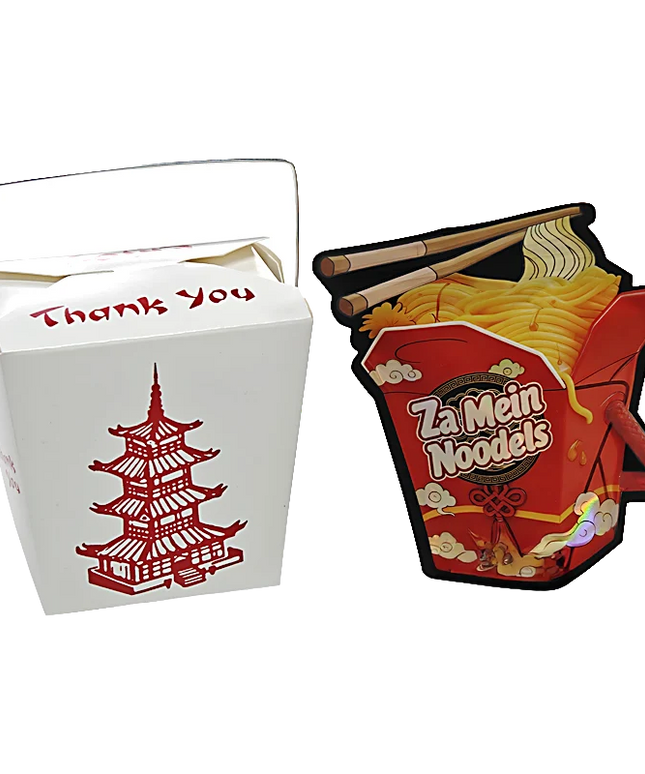 12 Pack Noodle-Themed Takeout Style Gift Box Set - Za Mein Noodles