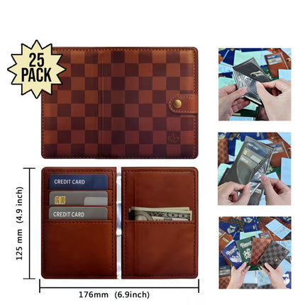 12 Pack 3.5G Wallet Style Mylar Bags – Brown