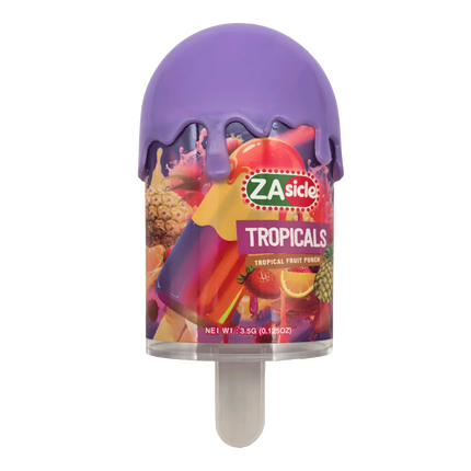 12 Pack – Popsicle Style Plastic Storage Containers with Decorative Wrap Labels - Zasicle Tropicals