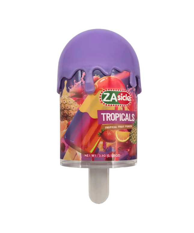 12 Pack – Popsicle Style Plastic Storage Containers with Decorative Wrap Labels - Zasicle Tropicals
