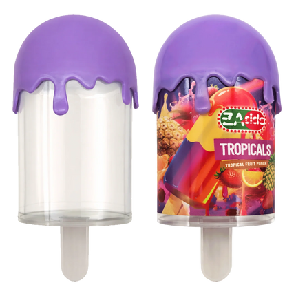 12 Pack - Popsicle Style Plastic Storage Containers with Decorative Wrap Labels - Styles