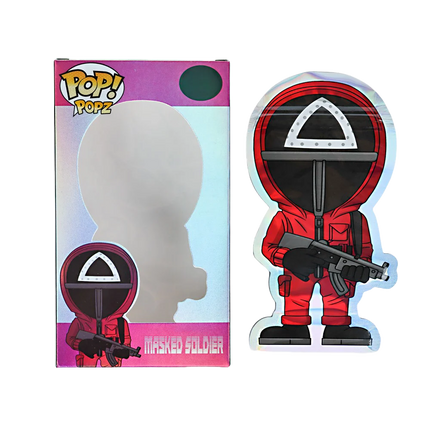 25 Pack 3.5g Mylar Bags with Window Boxes – Masked Character Design