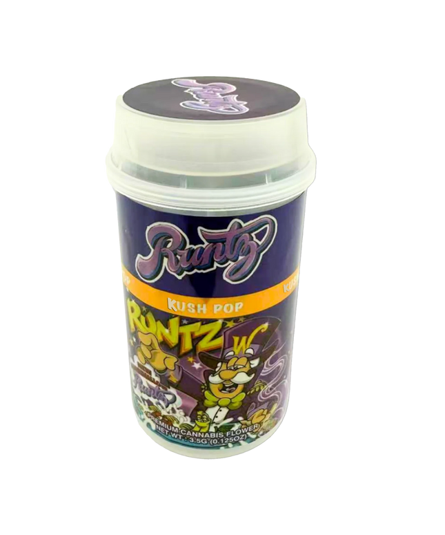 Mylar Bags, herb Mylar Bags, Where to buy mylar bags, Custom mylar bags near me, Mylar Bags Wholesale. Kush Pop 3.5g Runtz Cap'n Punch Push-Up Jar 