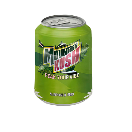 3.5g Shaped Mylar Bag – Mountain Design – 50 Count