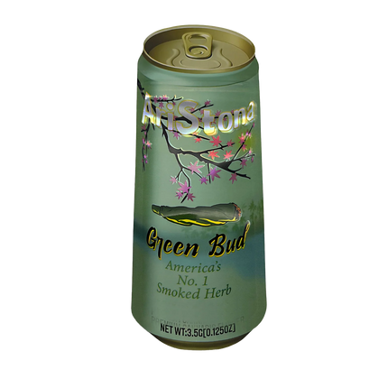 3.5g Shaped Mylar Bag – Green Graphic Design – 50 Count