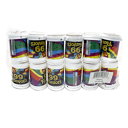 12 Pack - 3.5g Sealed Gram Jars with Child-Resistant Caps - 99 Flavors - SGJ-12PK-006