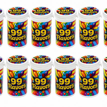 12 Pack - 3.5g Sealed Gram Jars with Child-Resistant Caps - 99 Flavors - SGJ-12PK-006