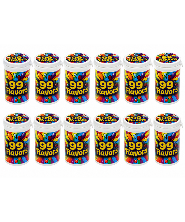 12 Pack - 3.5g Sealed Gram Jars with Child-Resistant Caps - 99 Flavors - SGJ-12PK-006