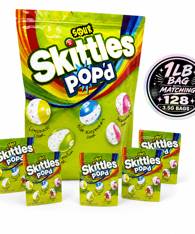 1lb Exotic Graphic Mylar Bags - 12 Pack Decorative Pouches