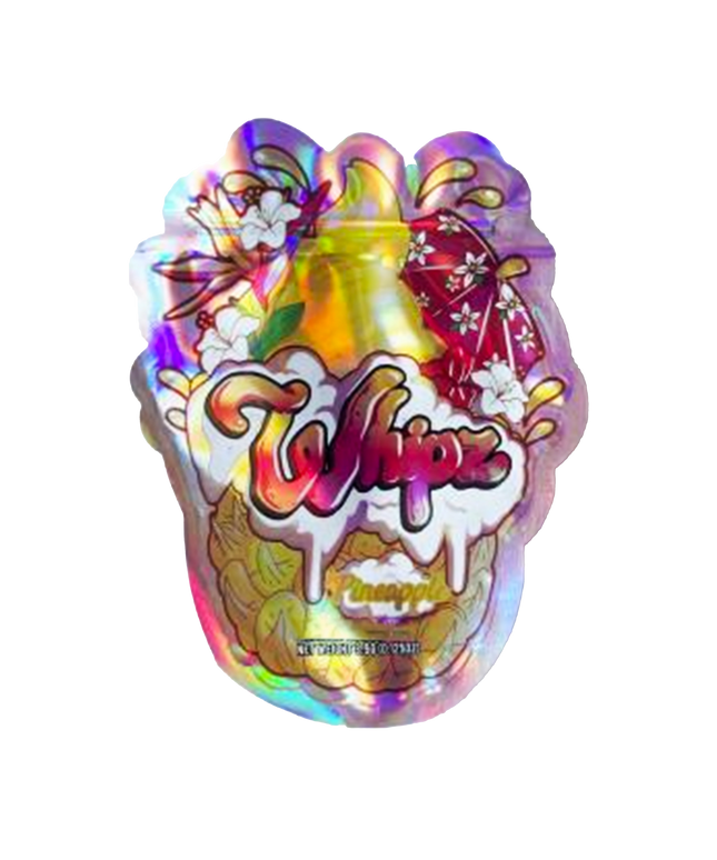 3.5g Shaped Mylar Bag - Whipped Dessert Design - 50 Count