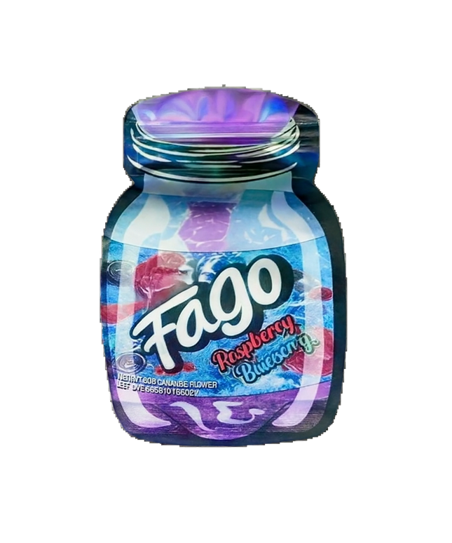 3.5g Shaped Mylar Bag - Soda Graphic Design - 50 Count