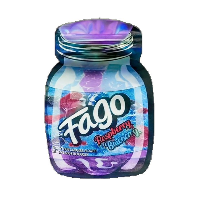3.5g Shaped Mylar Bag - Soda Graphic Design - 50 Count