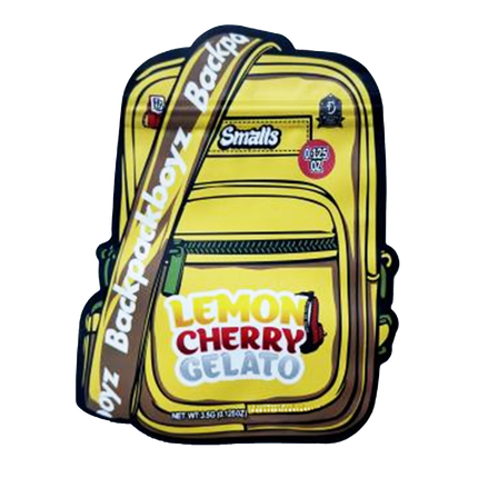 3.5g Shaped Mylar Bag – Lemon Cherry Dessert Design – 50 Count