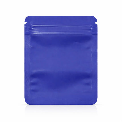 100 Pack – 1g Solid Color Mylar Bags with Square Window - Purple