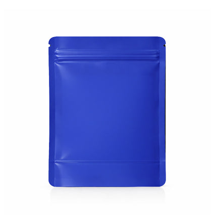 25 Pack – 1lb Solid Color Mylar Bags with Oval Window - Blue