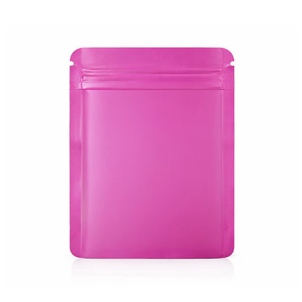 25 Pack – 1lb Solid Color Mylar Bags with Square Window - Pink
