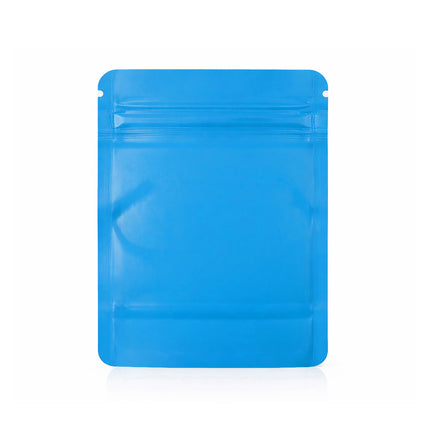 25 Pack – 1lb Solid Color Mylar Bags with Square Window - Light Blue