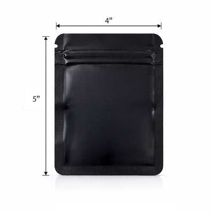 50 Pack – 3.5g  Small (4"x5") Solid Color Mylar Bags - 12 Color Options