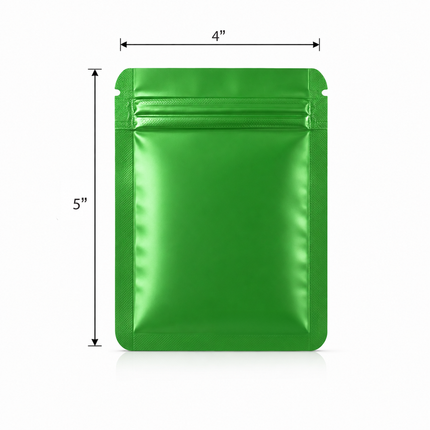 50 Pack – 3.5g  Small (4"x5") Solid Color Mylar Bags - 12 Color Options