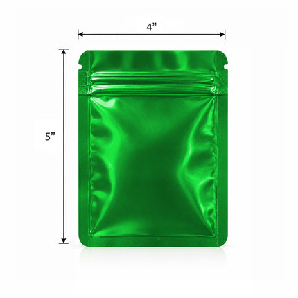 50 Pack – 3.5g  Small (4"x5") Solid Color Mylar Bags - 12 Color Options