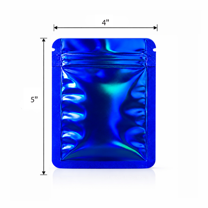50 Pack – 3.5g  Small (4"x5") Solid Color Mylar Bags - 12 Color Options