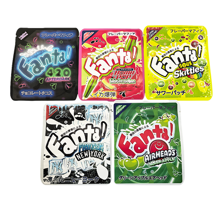 25 Pack 3.5g Thick Sticker Mylar Bags - Fruit Soda Splash Candy Collection Vol. 2