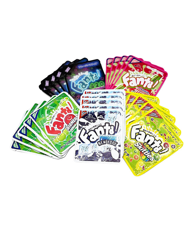 25 Pack 3.5g Thick Sticker Mylar Bags - Fruit Soda Splash Candy Collection Vol. 2