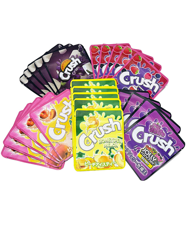 25 Pack 3.5g Thick Sticker Mylar Bags - Soda Splash Soda Collection