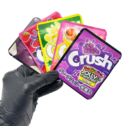 25 Pack 3.5g Thick Sticker Mylar Bags - Soda Splash Soda Collection