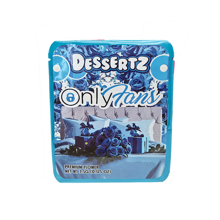 25 Pack 3.5g Thick Sticker Mylar Bags Premium Smell Proof Packaging Mix  | Dessertz Collection