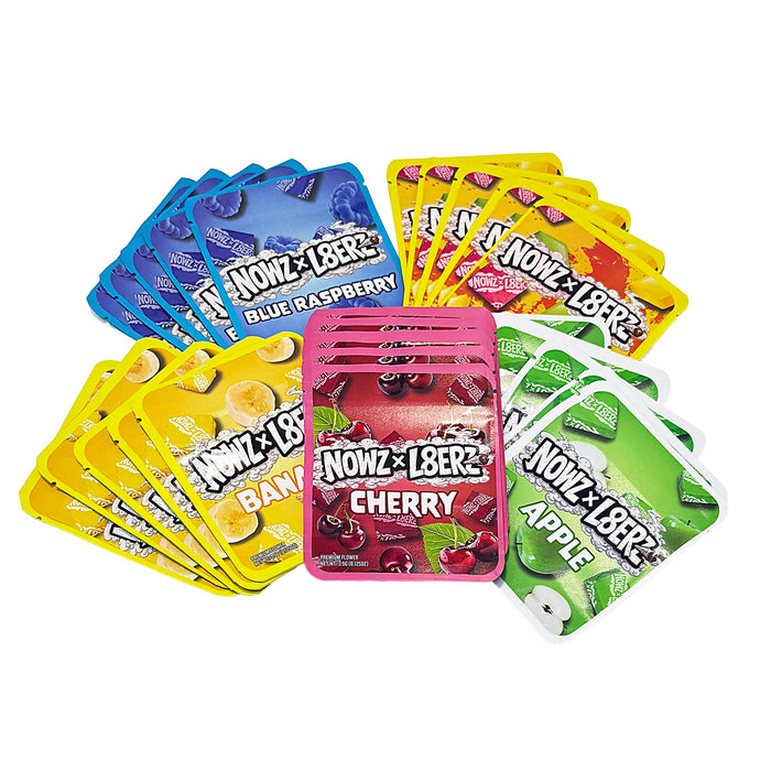 25-Pack 3.5g Thick Sticker Mylar Bags - Premium Resealable Packaging - Chewy Candy Design Collection