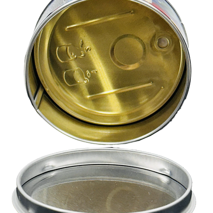 12 Pack 3.5g White Fish Scale Tin Can Containers