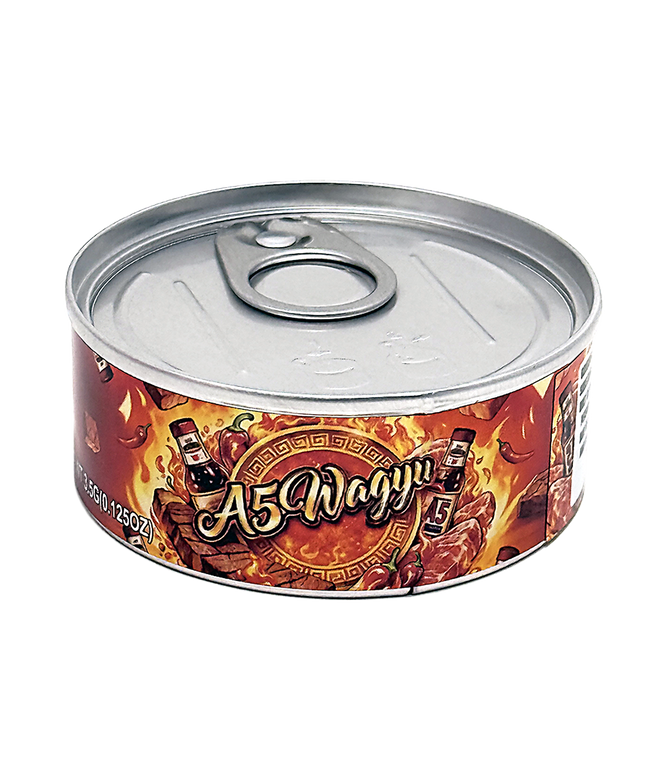 12 Pack 3.5g A5 Wagyu Tin Can Containers
